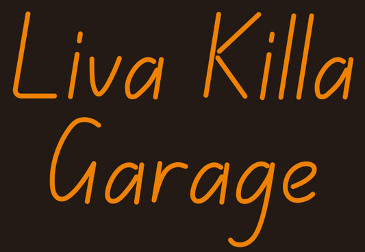 CUSTOM REQUEST - Light Up Liva Killa Garage Sign - Vintage style Handmade Glass Neon Lamps - Bar/Business Logo decor 24"