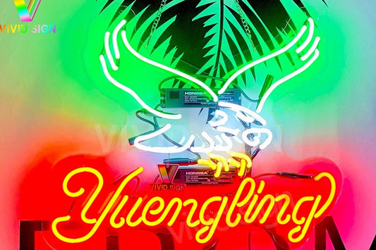 Light Up Yuengling Eagle Hawk Beer Lager Acrylic Sign - Vintage style Handmade Glass Neon Lamps - Bar/Business Logo decor 20"x16"