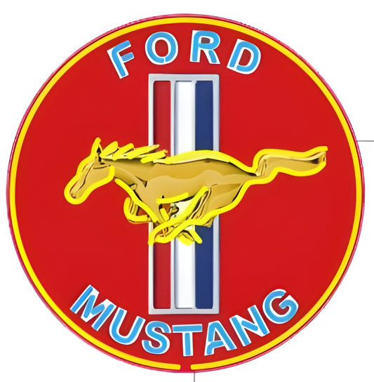 CUSTOM REQUEST - Light Up Ford Mustang Auto Car Sign - Vintage style Handmade Glass Neon Lamps - Bar/Business Logo decor 16"